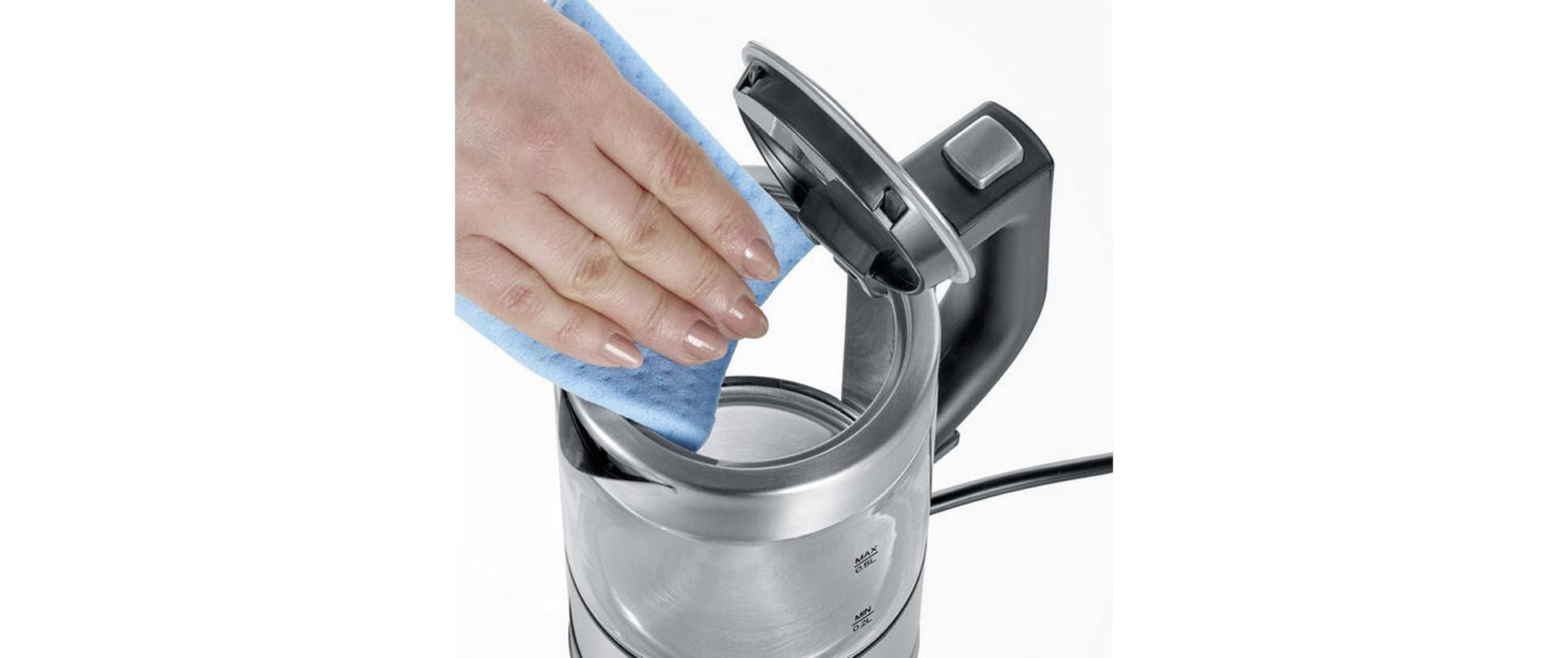 Wasserkocher WK 3472 0.5 l, Grau/Silber - MEGART