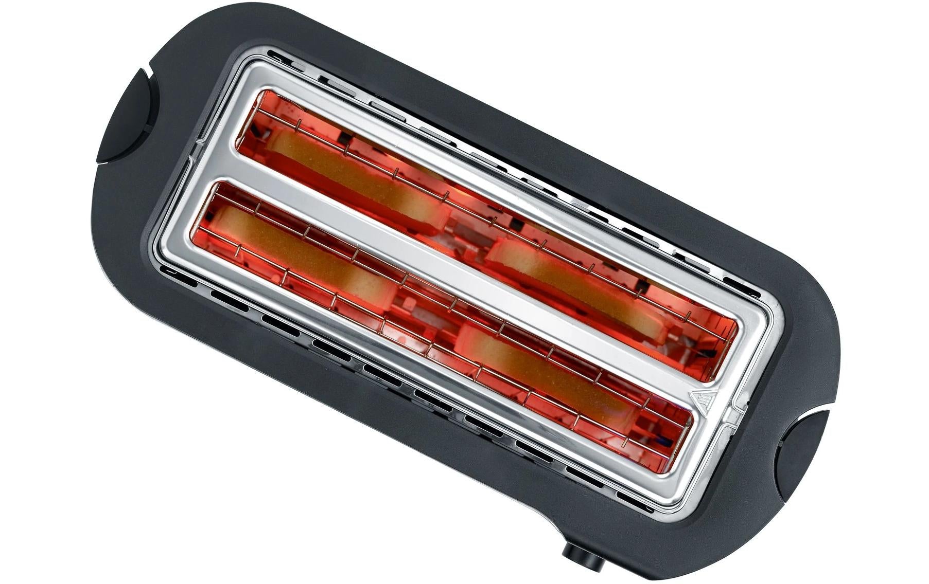 Toaster AT 2590 Schwarz/Silber - MEGART