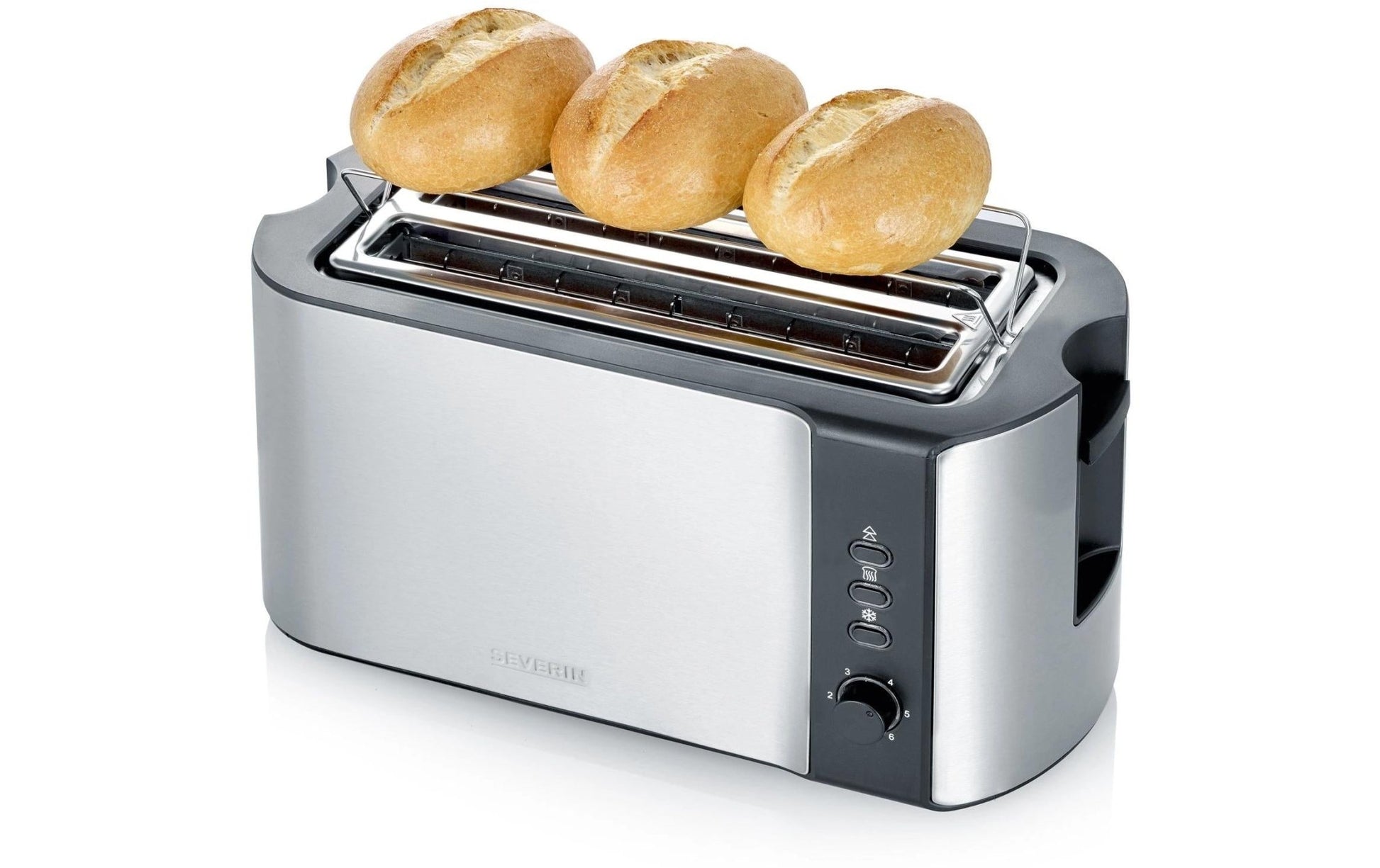 Toaster AT 2590 Schwarz/Silber - MEGART