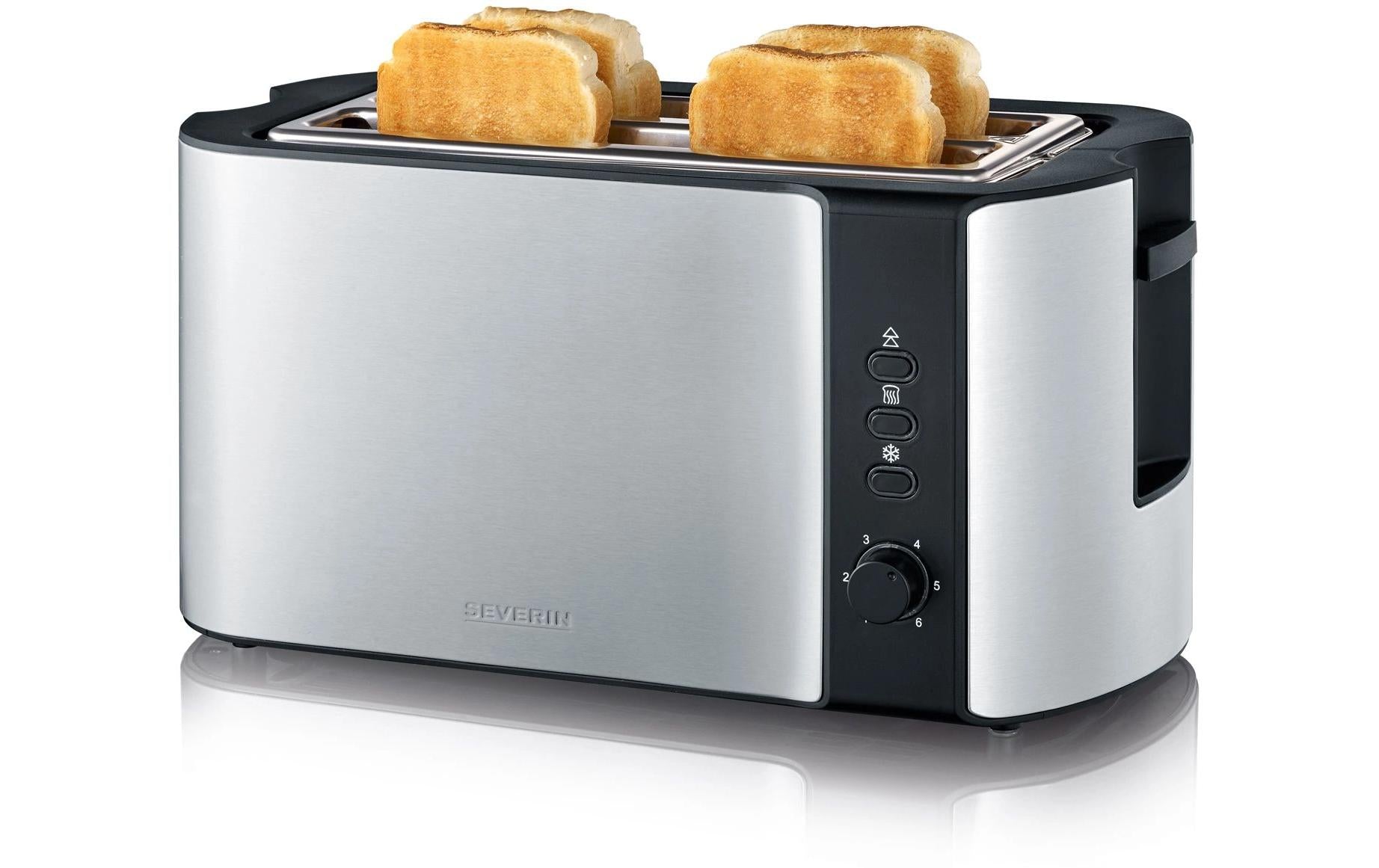 Toaster AT 2590 Schwarz/Silber - MEGART