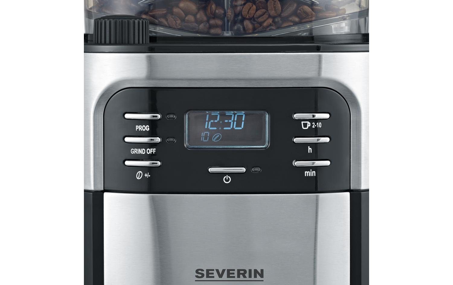 Filterkaffeemaschine KA 4810 Schwarz/Silber - MEGART