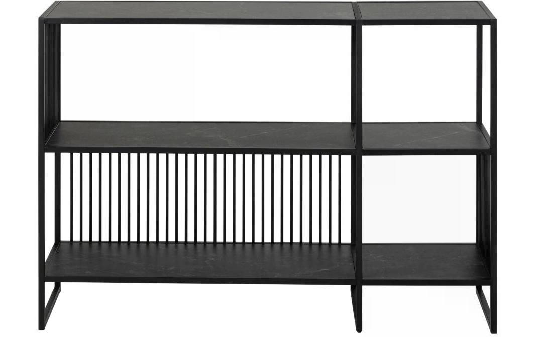 Regal Strington 120 x 35 x 83 cm, Schwarz - MEGART