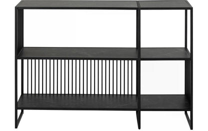 Regal Strington 120 x 35 x 83 cm, Schwarz - MEGART