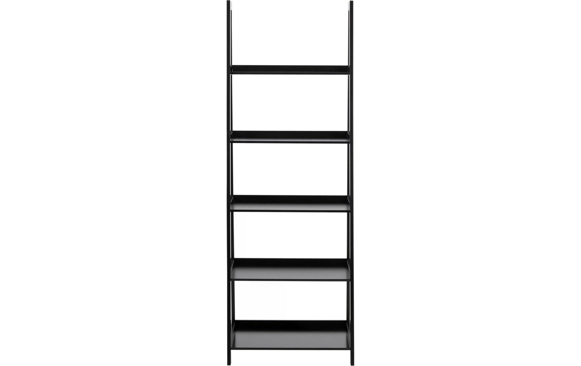 Regal Wally 63 x 40 x 180 cm, Schwarz - MEGART