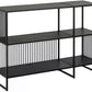 Regal Strington 120 x 35 x 83 cm, Schwarz - MEGART
