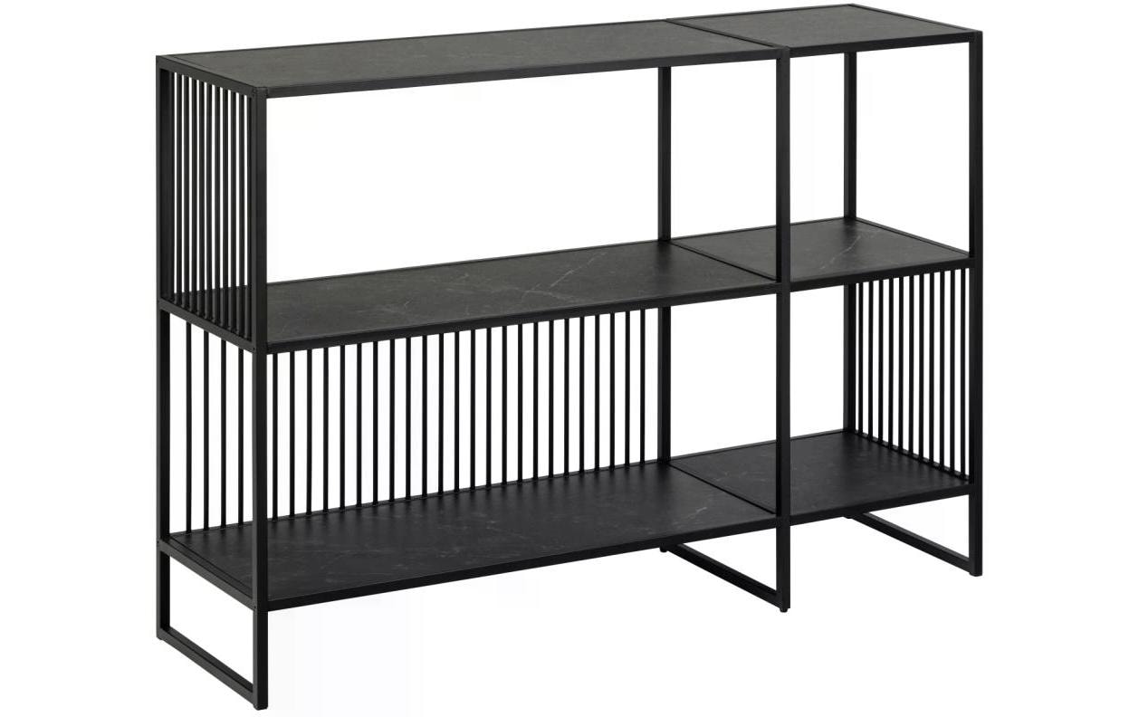 Regal Strington 120 x 35 x 83 cm, Schwarz - MEGART