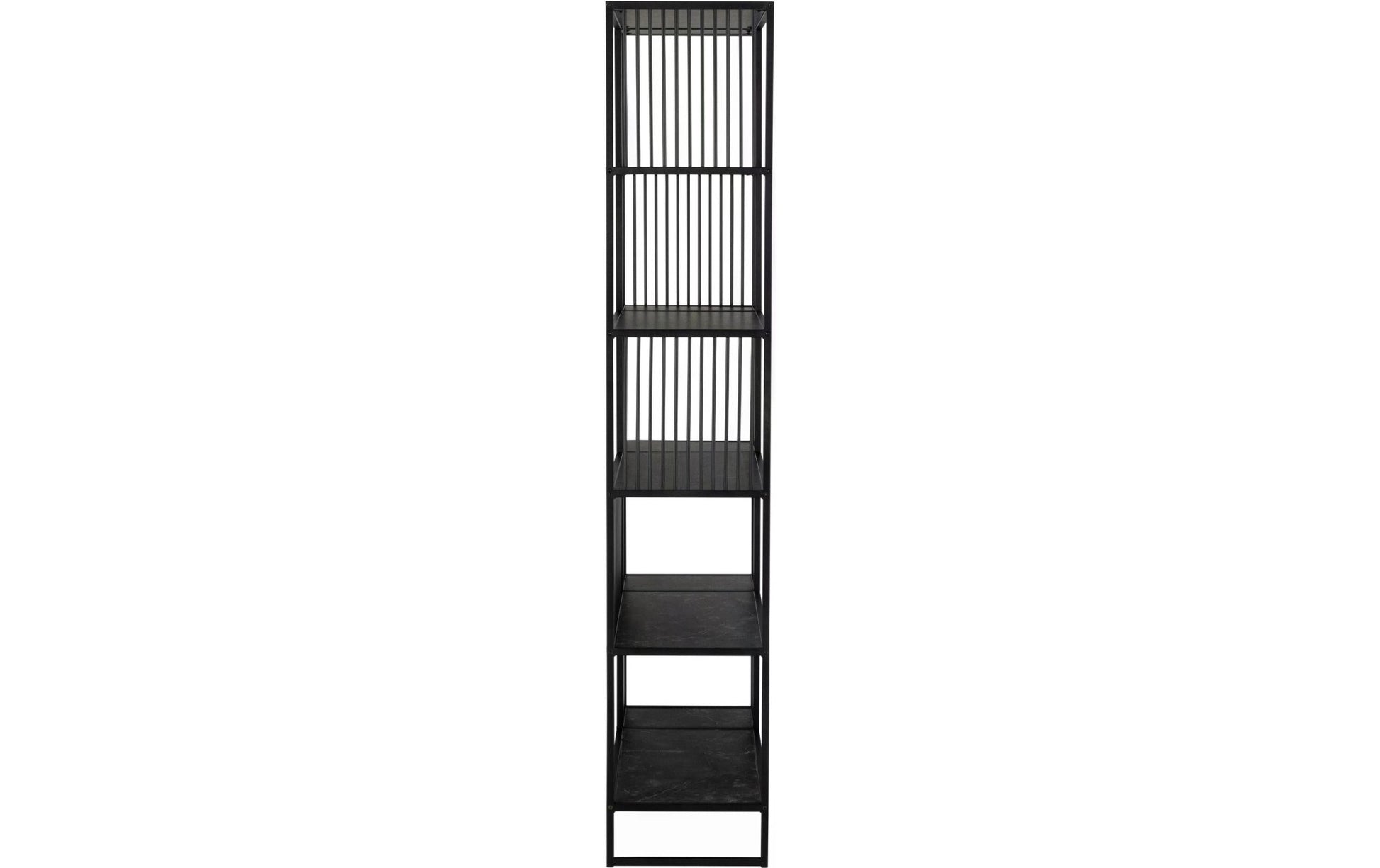 Regal Strington 85 x 35 x 185 cm, Schwarz - MEGART