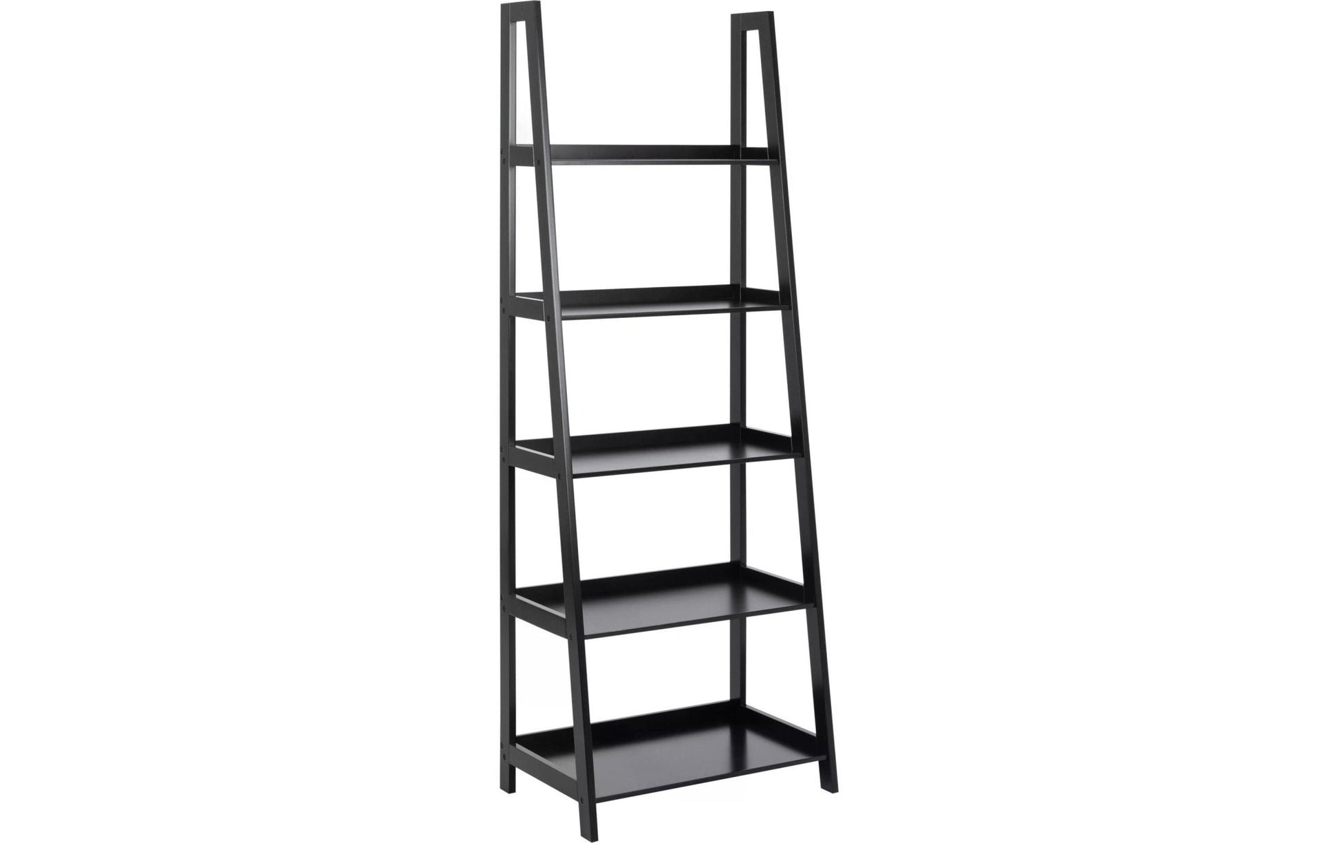 Regal Wally 63 x 40 x 180 cm, Schwarz - MEGART