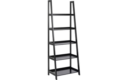 Regal Wally 63 x 40 x 180 cm, Schwarz - MEGART