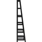 Regal Wally 63 x 40 x 180 cm, Schwarz - MEGART