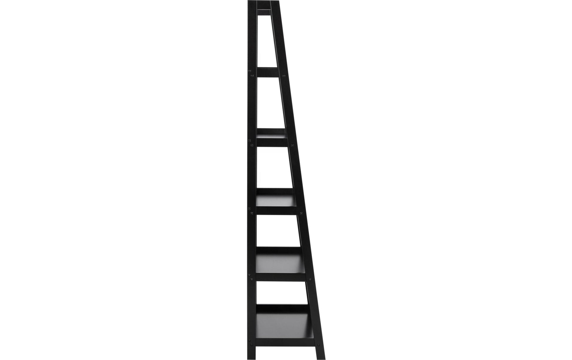 Regal Wally 63 x 40 x 180 cm, Schwarz - MEGART