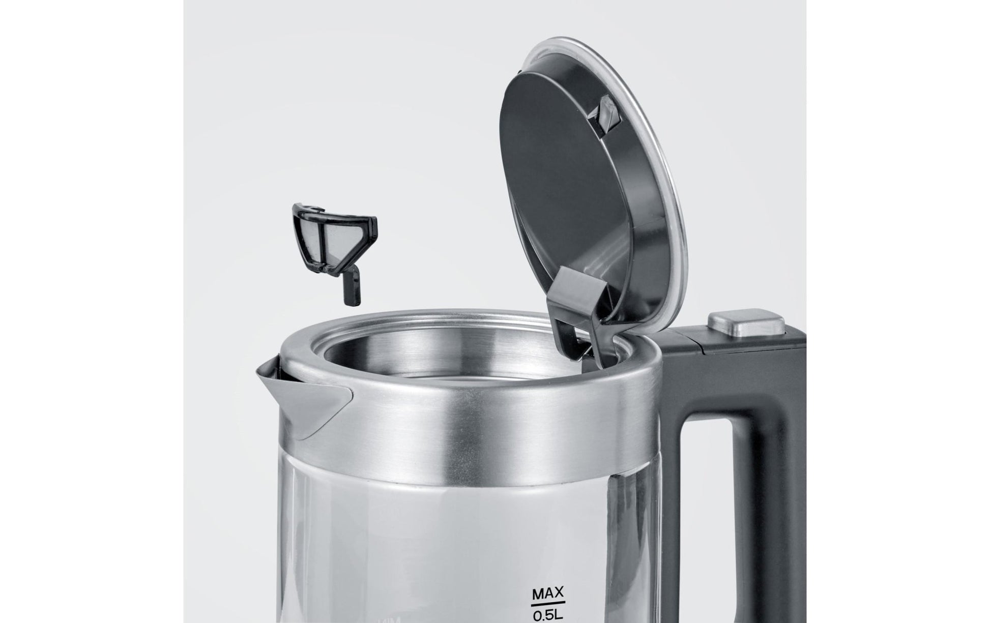 Wasserkocher WK 3472 0.5 l, Grau/Silber - MEGART