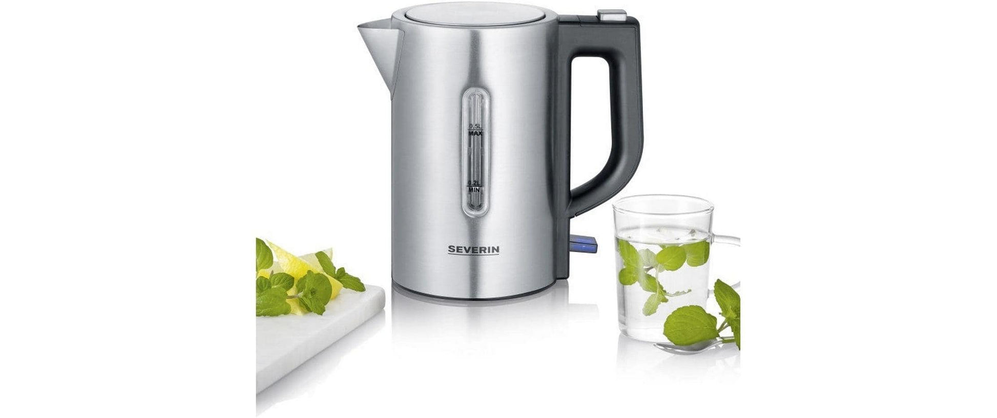 Wasserkocher WK 3647 0.5 l, Silber - MEGART
