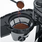 Filterkaffeemaschine KA 4810 Schwarz/Silber - MEGART