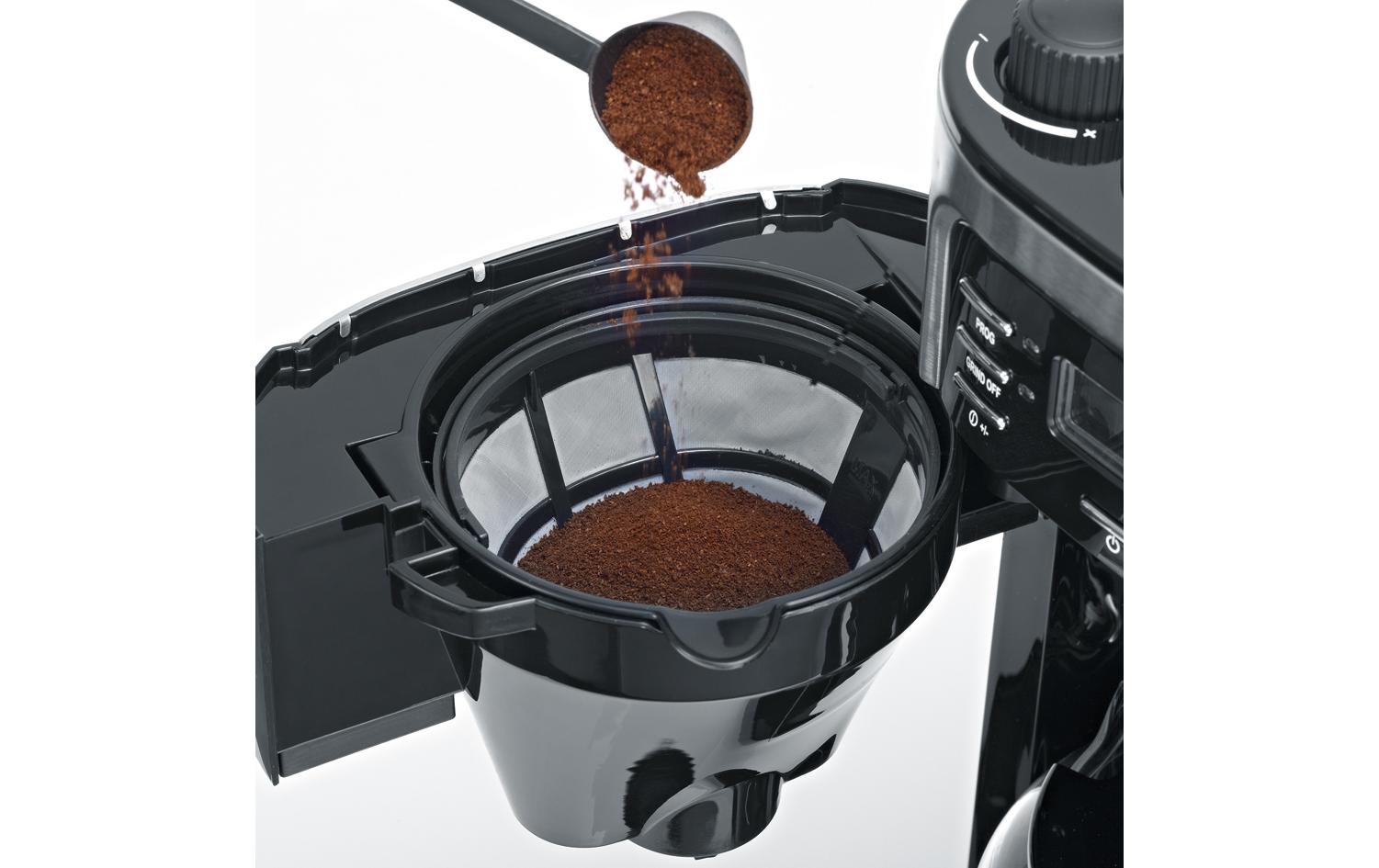 Filterkaffeemaschine KA 4810 Schwarz/Silber - MEGART