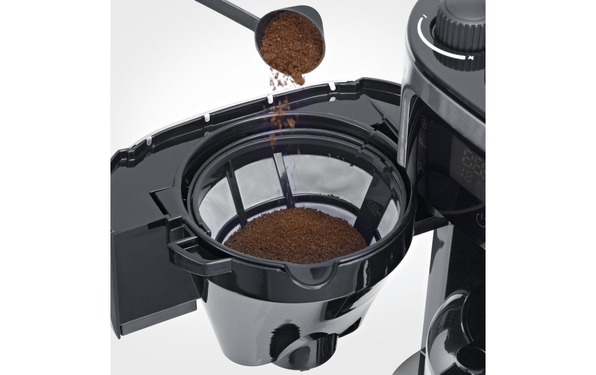 Filterkaffeemaschine KA 4814 Schwarz/Silber - MEGART