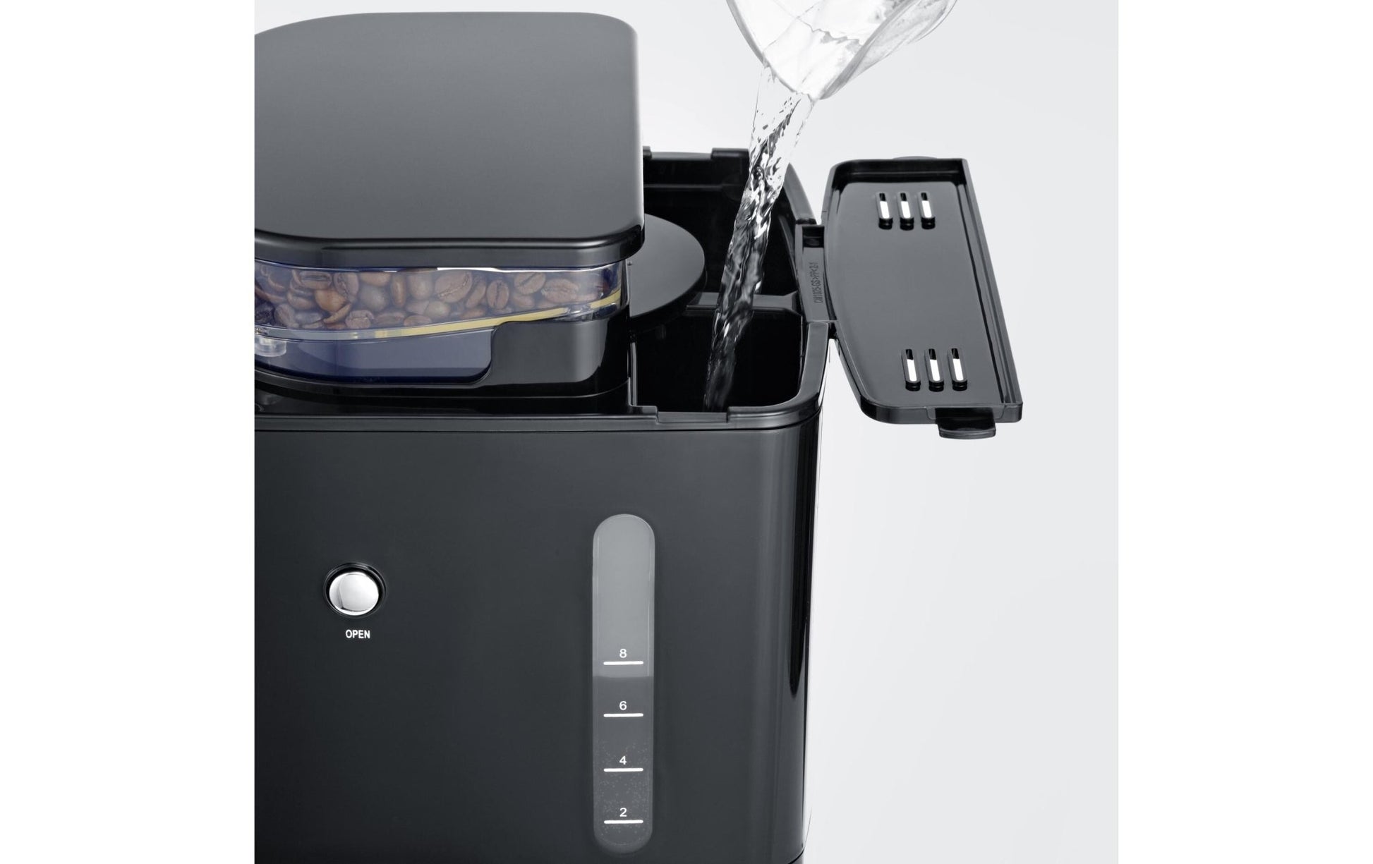 Filterkaffeemaschine KA 4814 Schwarz/Silber - MEGART