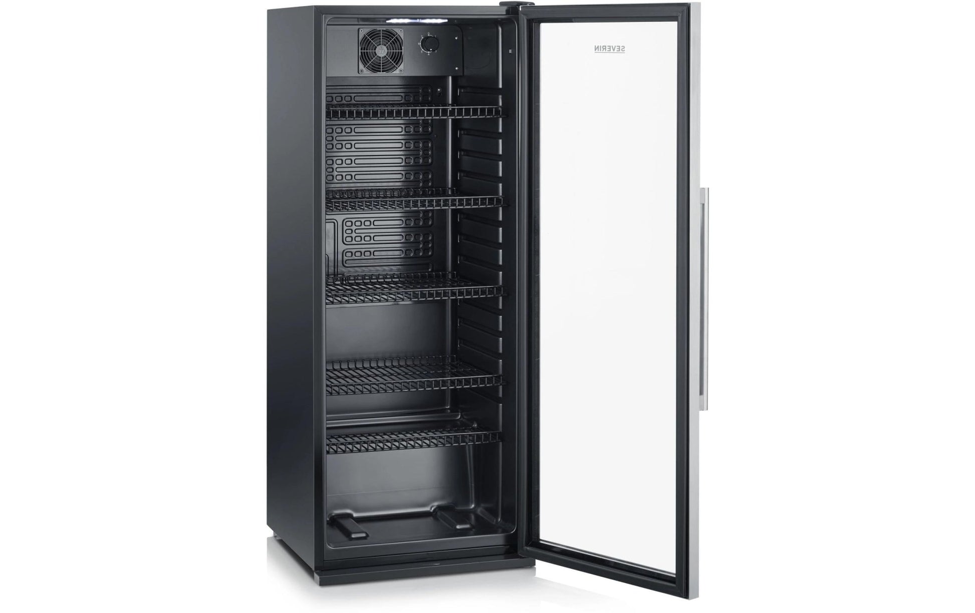 Weinkühlschrank FKS 8841 Edelstahl/Schwarz, Rechts - MEGART