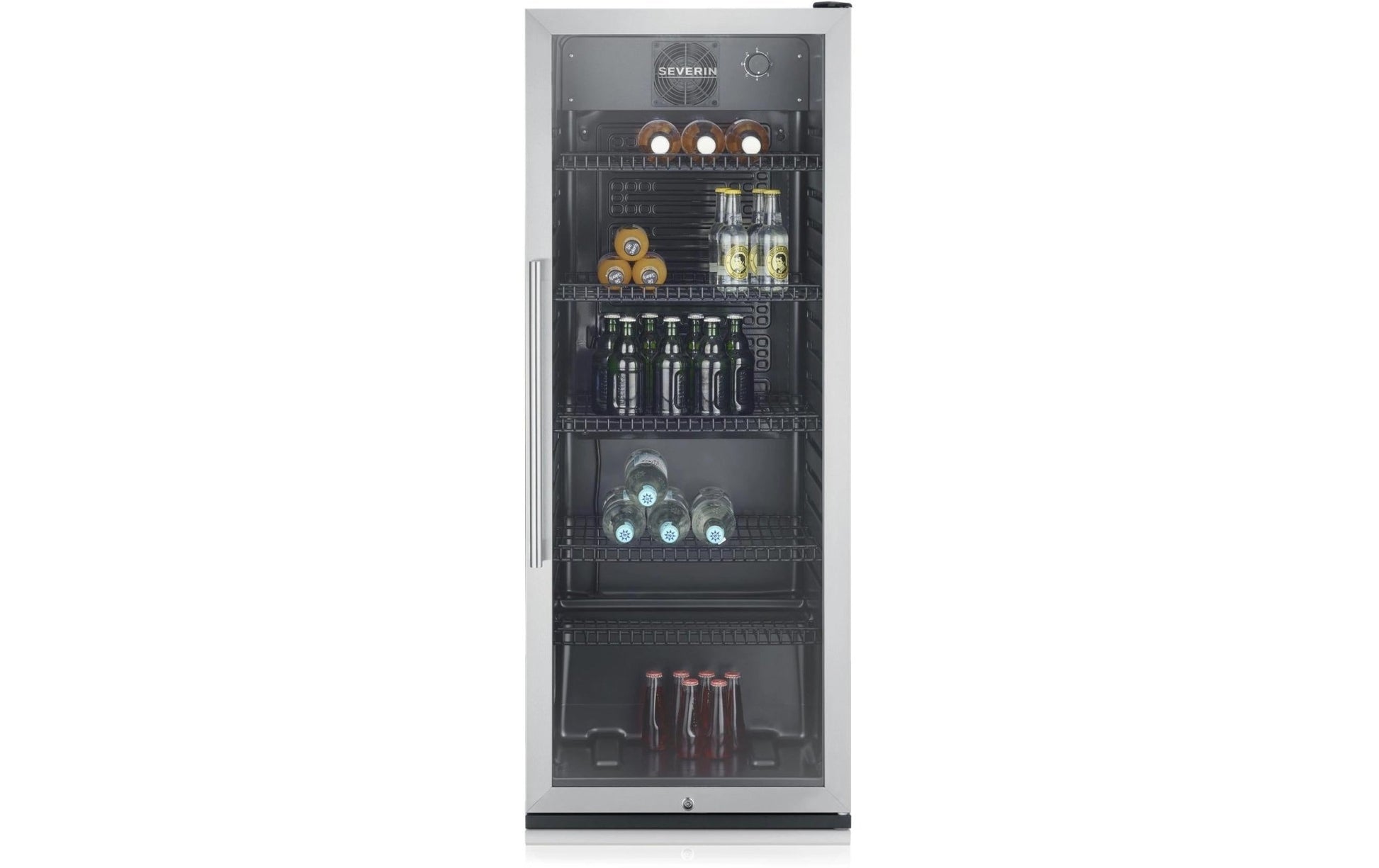 Weinkühlschrank FKS 8841 Edelstahl/Schwarz, Rechts - MEGART