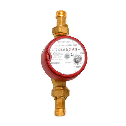 Warmwasserzähler 90° Zifferblatt Trockenläufer METER