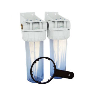 Wasserfilter aus Kunststoff DUPLEX 10" - Att. 1" EA
