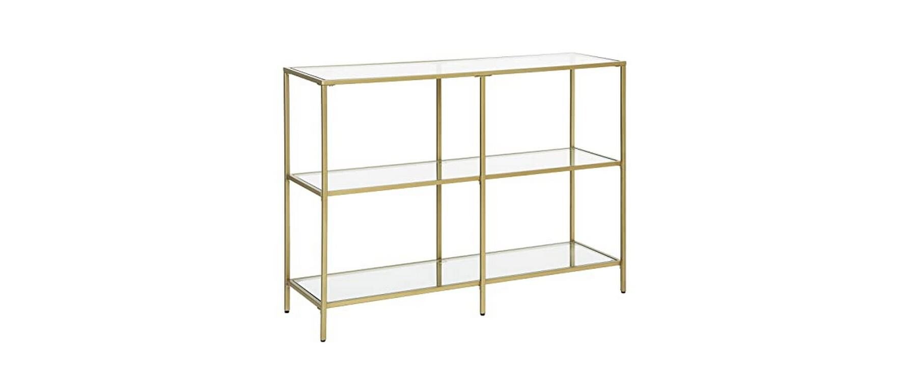 Konsolentisch 100 x 30 x 73 cm, Gold - MEGART