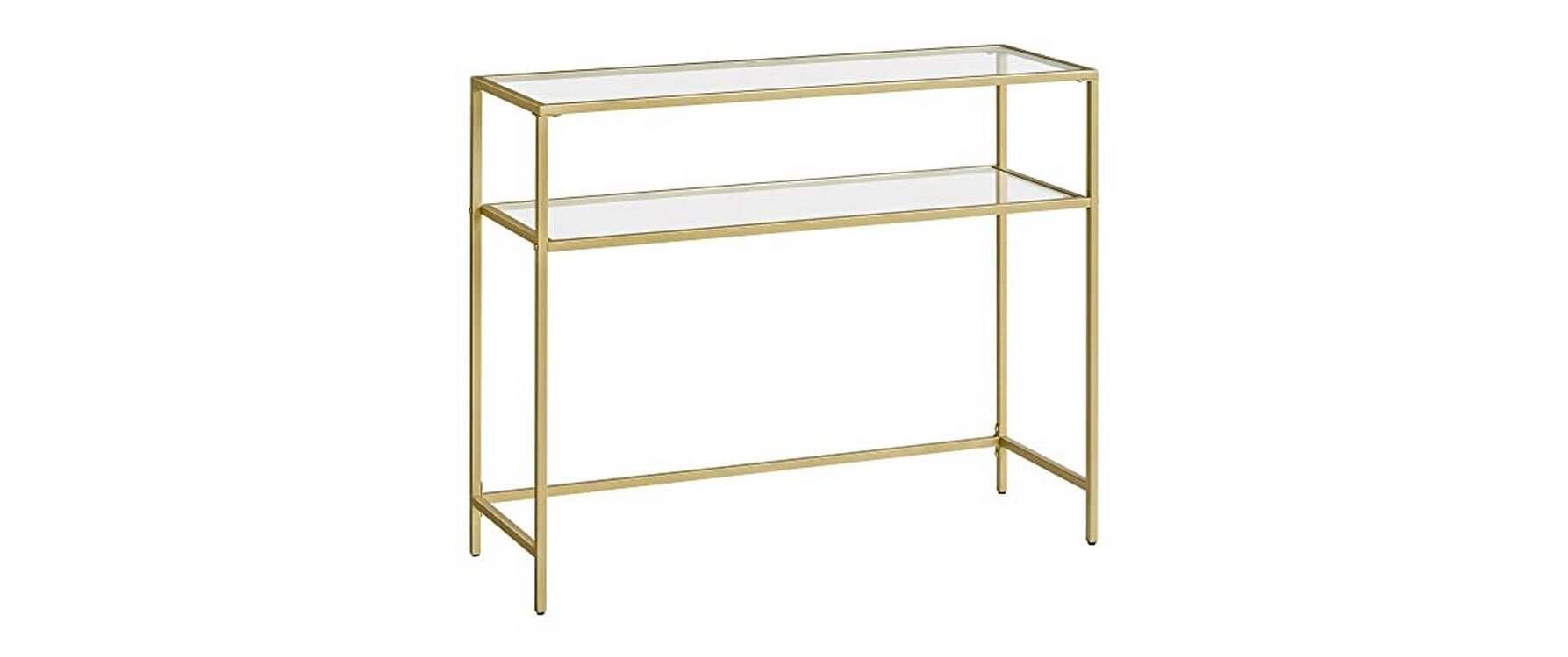 Konsolentisch 100 x 35 x 80 cm, Gold - MEGART