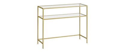 Konsolentisch 100 x 35 x 80 cm, Gold - MEGART