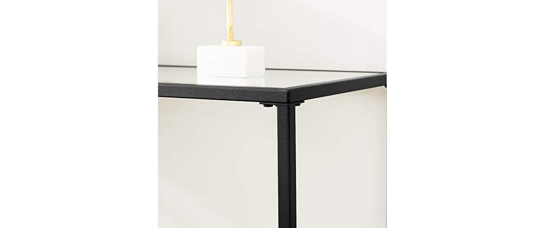 Konsolentisch 100 x 35 x 80 cm, Schwarz - MEGART
