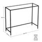 Konsolentisch 100 x 35 x 80 cm, Schwarz - MEGART
