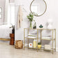 Konsolentisch 100 x 30 x 73 cm, Gold - MEGART