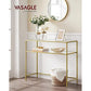 Konsolentisch 100 x 35 x 80 cm, Gold - MEGART