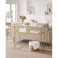 Konsolentisch 100 x 35 x 80 cm, Gold - MEGART