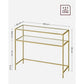Konsolentisch 100 x 35 x 80 cm, Gold - MEGART