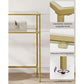 Konsolentisch 100 x 35 x 80 cm, Gold - MEGART