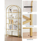 Regal 30.2 x 83 x 1 cm, Gold - MEGART