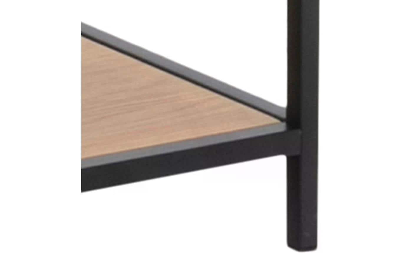 Regal Seaford 114 x 35 x 185 cm, Eiche/Schwarz - MEGART