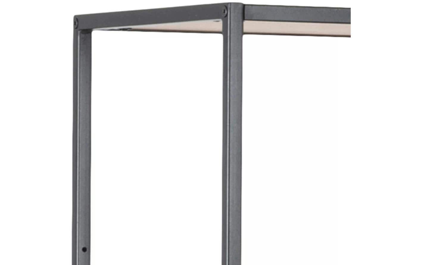 Regal Seaford 114 x 35 x 185 cm, Eiche/Schwarz - MEGART