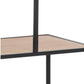 Regal Seaford 114 x 35 x 185 cm, Eiche/Schwarz - MEGART