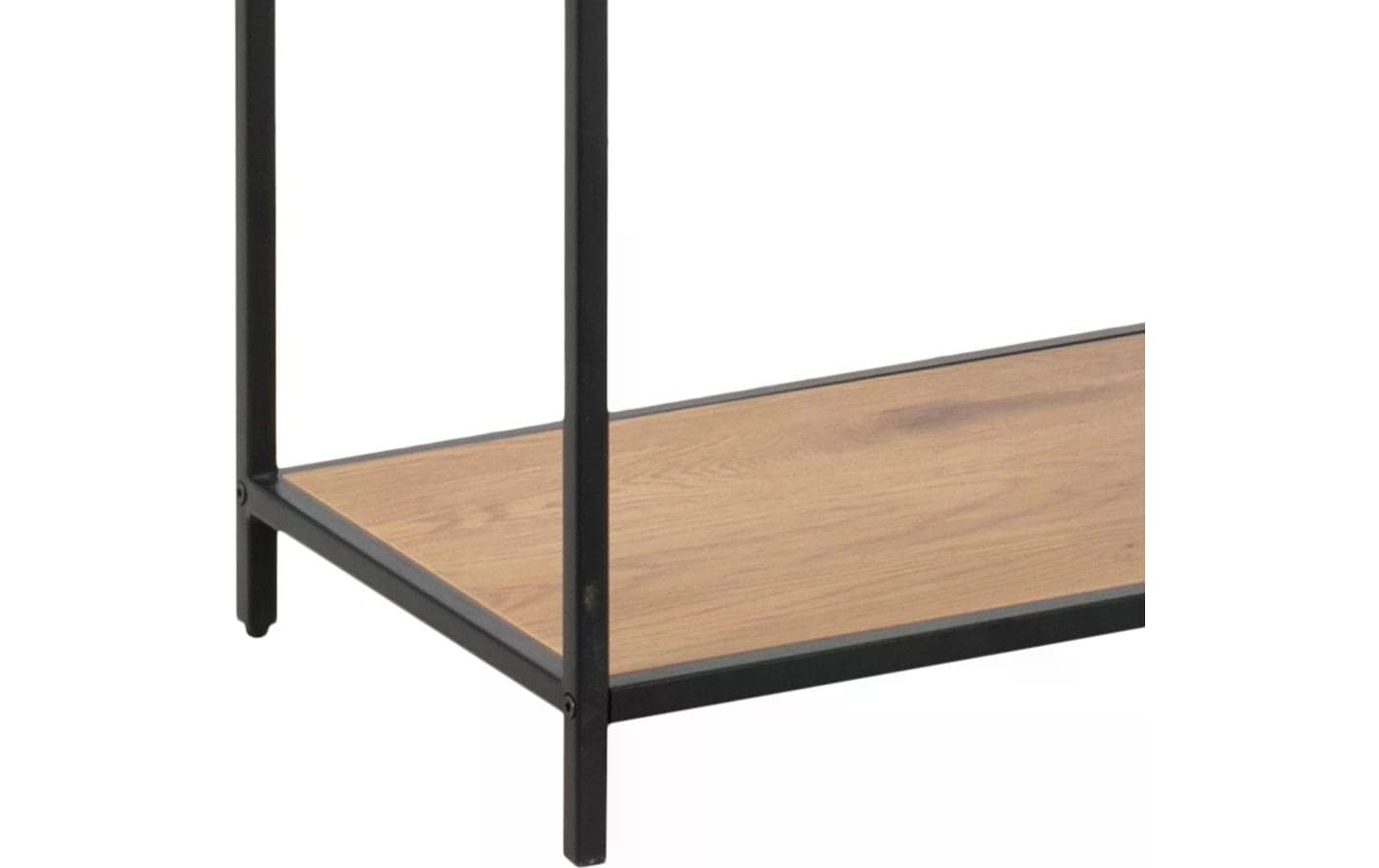 Regal Seaford 114 x 35 x 185 cm, Eiche/Schwarz - MEGART