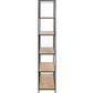 Regal Seaford 114 x 35 x 185 cm, Eiche/Schwarz - MEGART