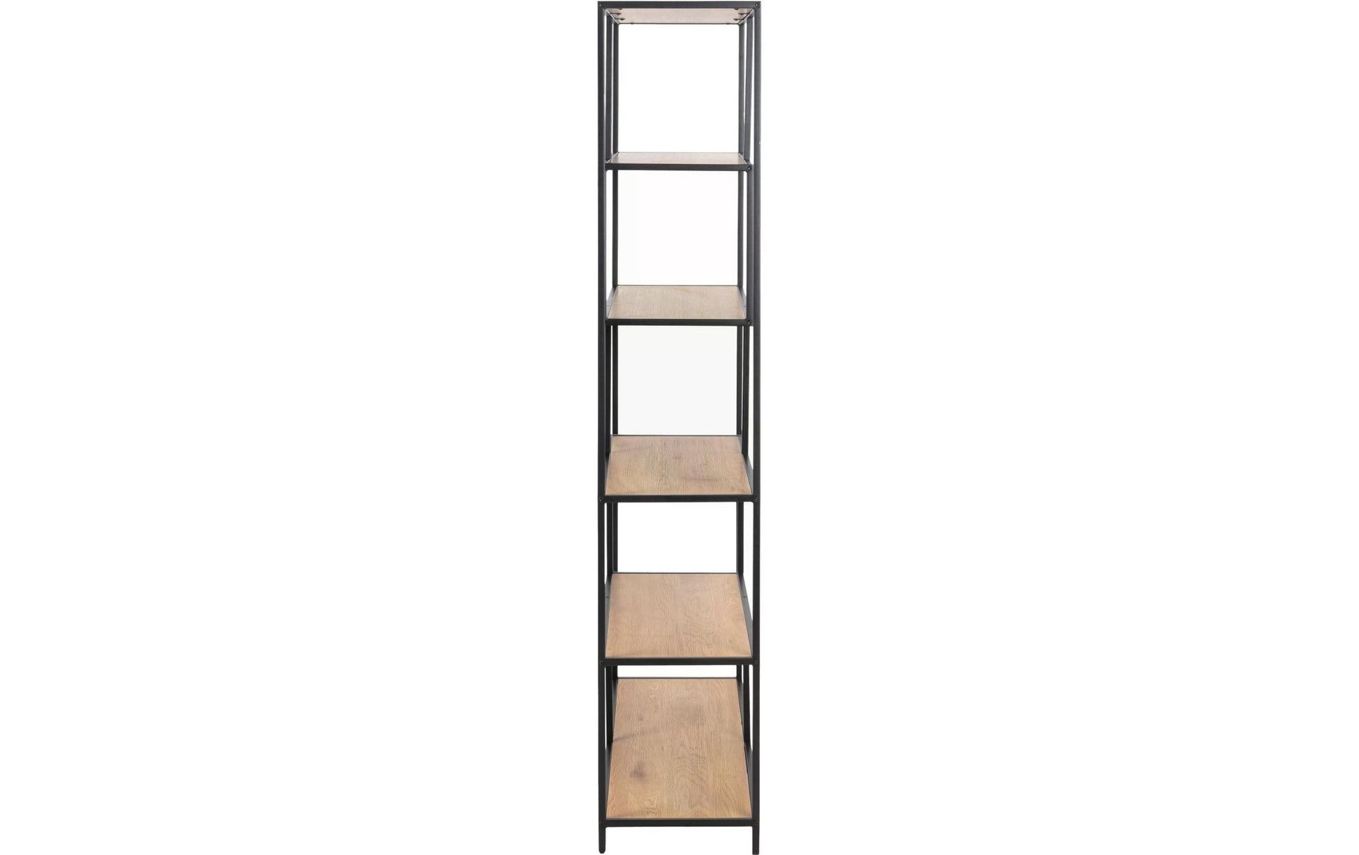 Regal Seaford 114 x 35 x 185 cm, Eiche/Schwarz - MEGART