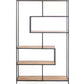 Regal Seaford 114 x 35 x 185 cm, Eiche/Schwarz - MEGART