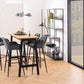 Regal Seaford 114 x 35 x 185 cm, Schwarz - MEGART