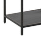Regal Seaford 114 x 35 x 185 cm, Schwarz - MEGART