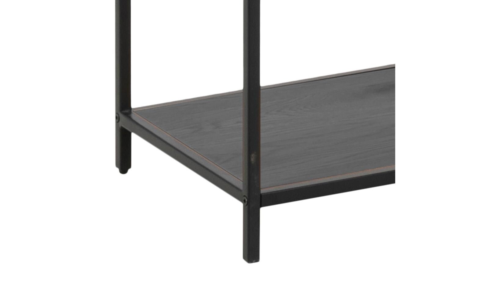 Regal Seaford 114 x 35 x 185 cm, Schwarz - MEGART