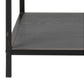 Regal Seaford 114 x 35 x 185 cm, Schwarz - MEGART
