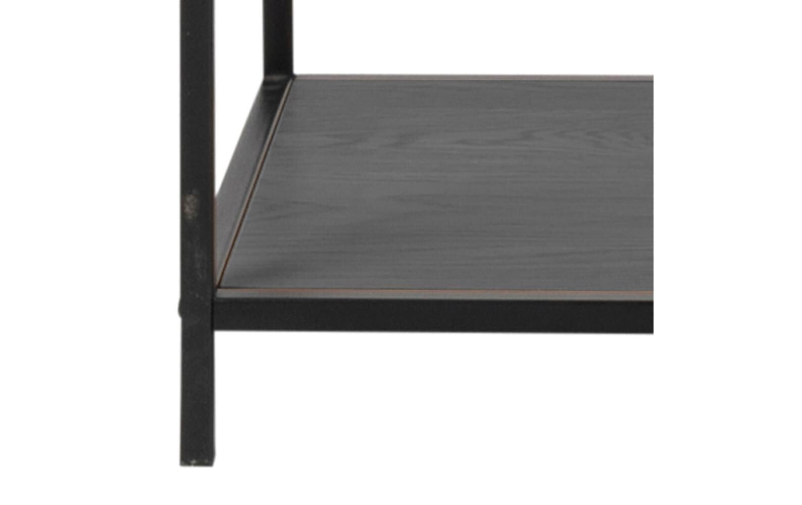 Regal Seaford 114 x 35 x 185 cm, Schwarz - MEGART