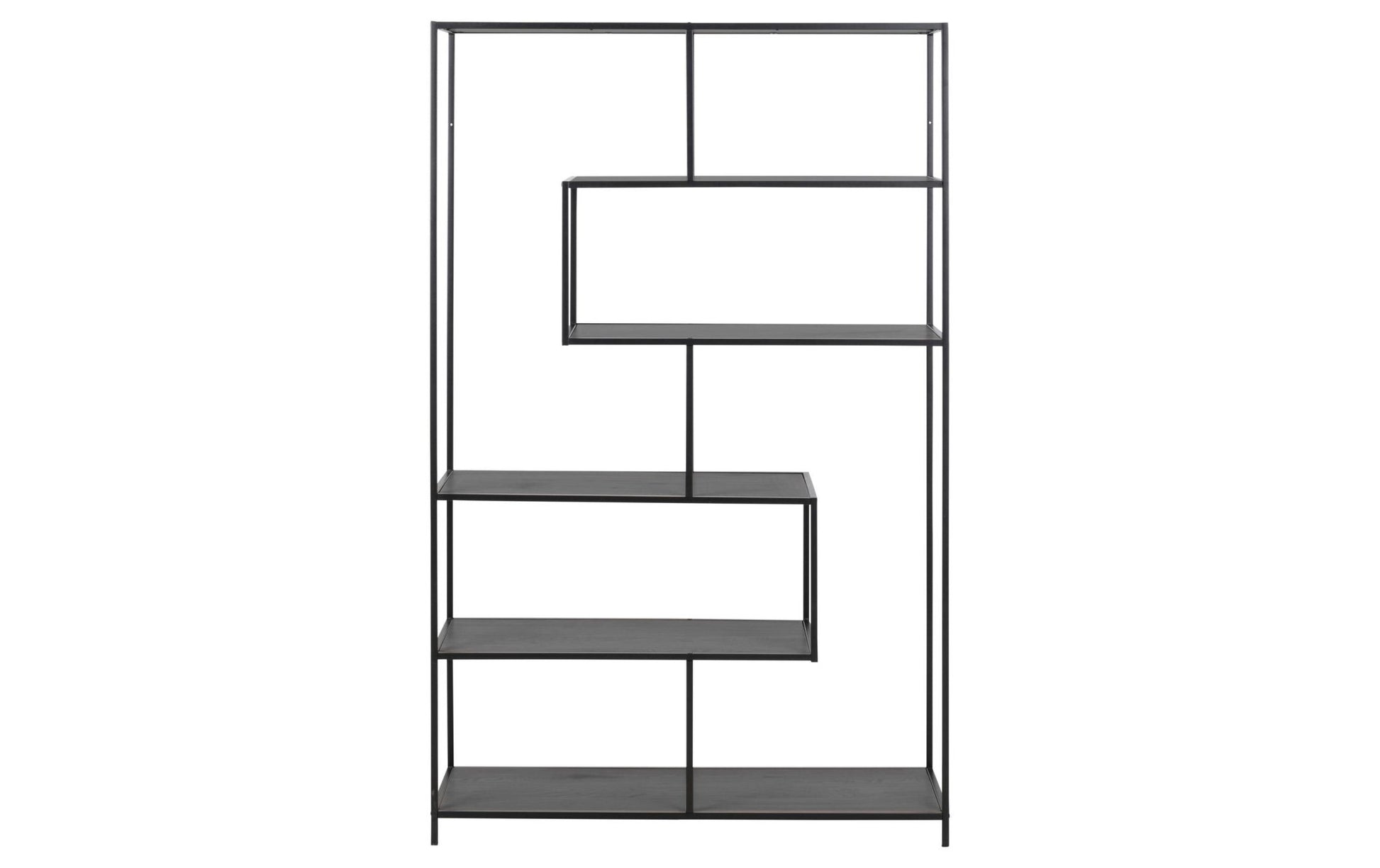 Regal Seaford 114 x 35 x 185 cm, Schwarz - MEGART