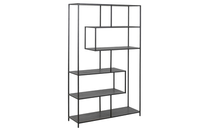 Regal Seaford 114 x 35 x 185 cm, Schwarz - MEGART